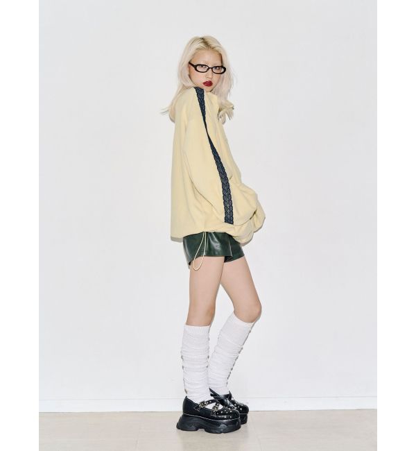 jouetie「ダブルボタンフェイクレザーショートパンツ」|その他|