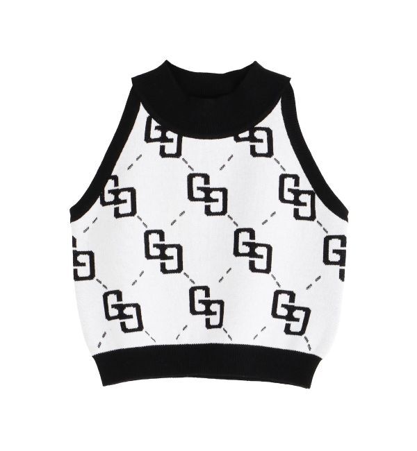 GYDA「GG glitter quiltingアメスリニットトップス」|ニット・セーター|