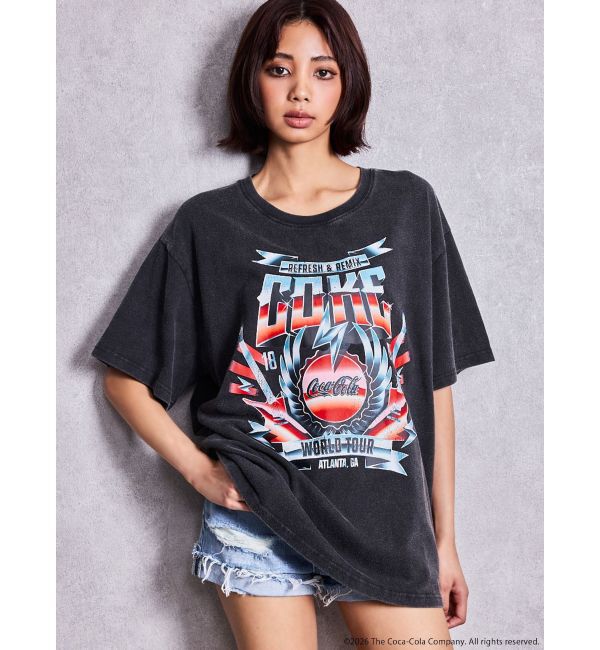 GYDA「Coca-Cola vintage BIG Tシャツ」|Tシャツ・カットソー|ブラック