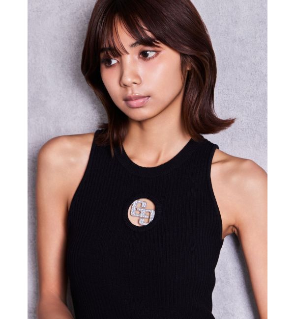GYDA「GG bijou MOLD アメスリ long ニットワンピース」|ワンピース|