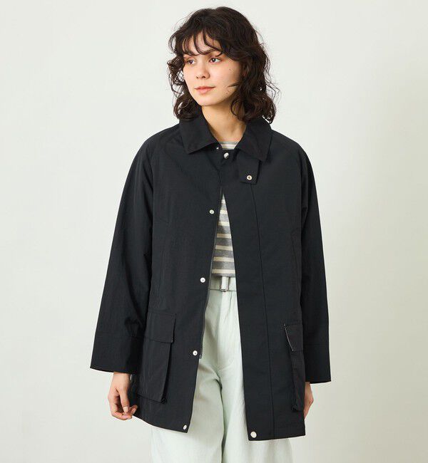 MACKINTOSH PHILOSOPHY「GREY LABEL 【SOMERFORD（サマーフォード）】ライトタフタ製」|ステンカラーコート|ブラック
