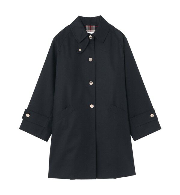 MACKINTOSH PHILOSOPHY「【WELBURY（ウェルベリー）】シャンブレーギャバジン」|ステンカラーコート|ネイビー