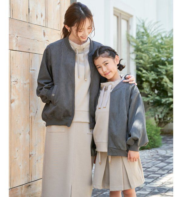 ikka kids「GOKU楽鹿の子ダンボールサイドジッププルオーバー（120~160cm）」|Tシャツ・カットソー|