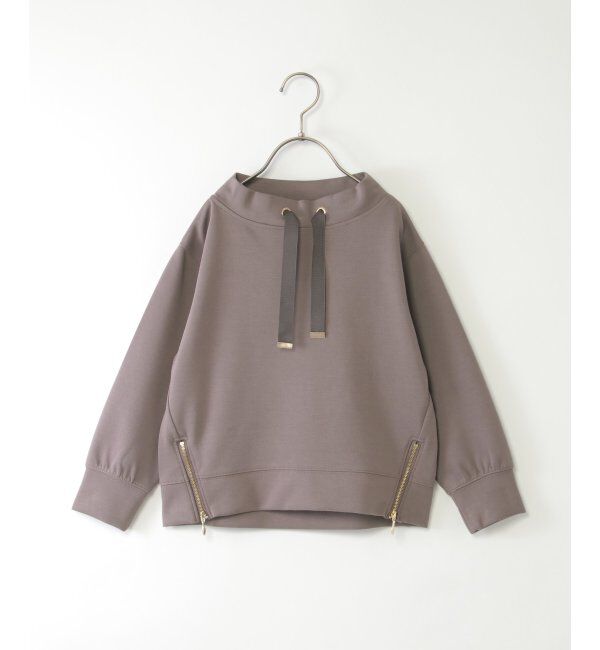 ikka kids「GOKU楽鹿の子ダンボールサイドジッププルオーバー（120~160cm）」|Tシャツ・カットソー|コーヒー