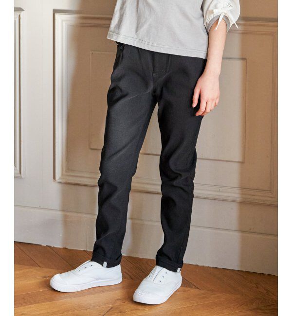 ikka kids「【親子コーデ】GOKU楽パンツ スーパーストレッチ ガールズ （120~160cm）」|その他|ブラック