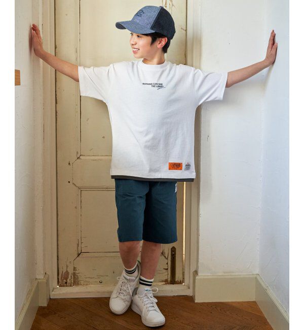 ikka kids「冷感裾レイヤードプリントTシャツ（120~160cm）」|Tシャツ・カットソー|