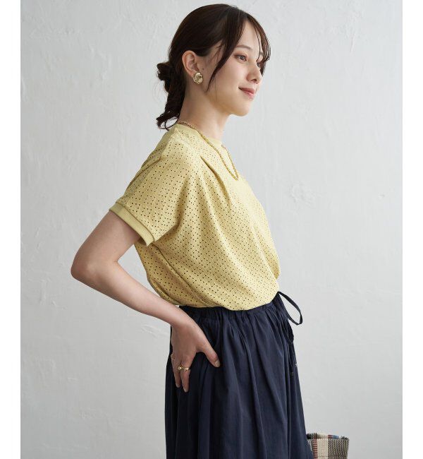 ikka「【お得だ値】冷感アイレットレースプルオーバー」|その他|