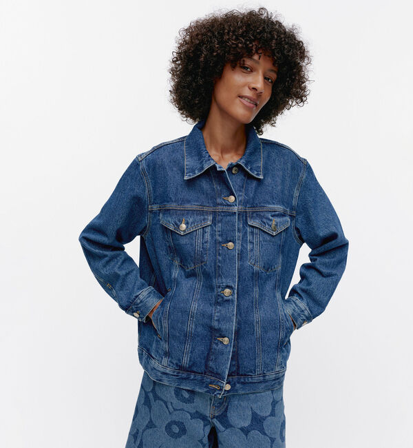 Marimekko「Maridenim Murros Unikko Placement デニムジャケット」|その他|