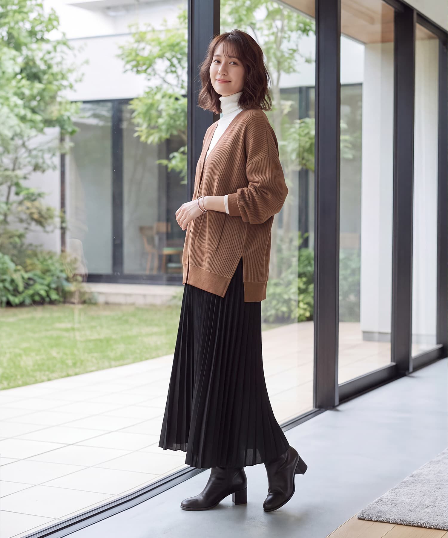 STYLE DELI「リラックスニットソーカーディガン」|カーディガン|