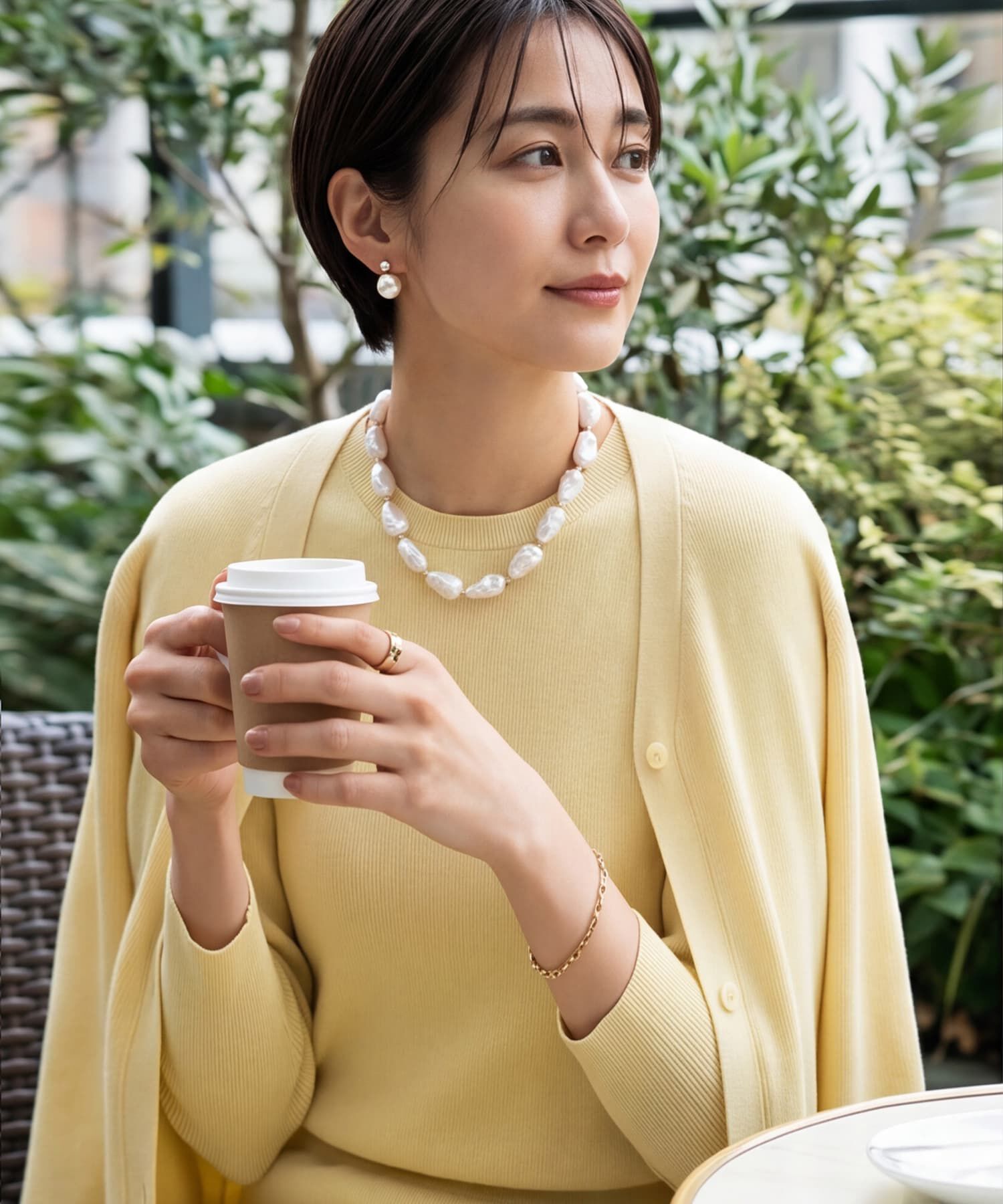 STYLE DELI「【DELI by】バロックパール&times;ステンレスチェーンネックレス」|ネックレス|