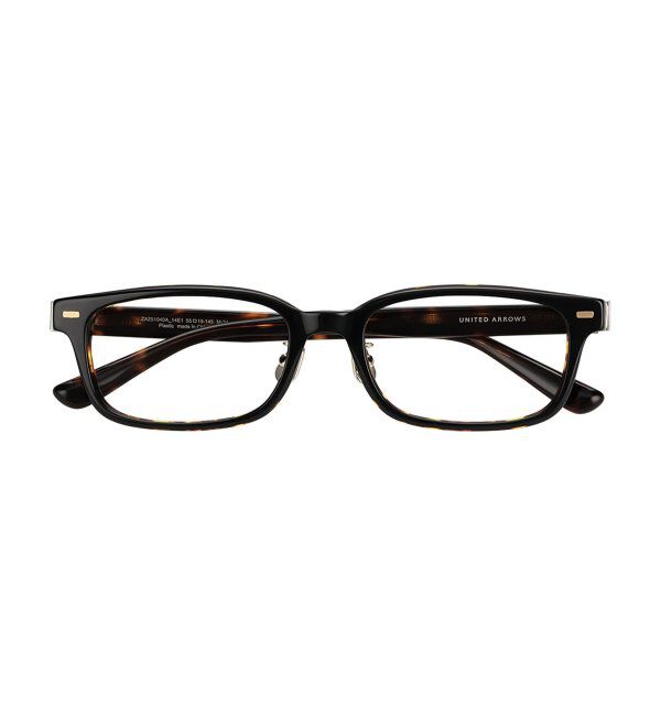  「Zoff｜UNITED ARROWS メガネ | [Stylish] 横長 伊達メガネ 度付き ユナイテッドアローズ   レンズ交換券付」|メガネ|