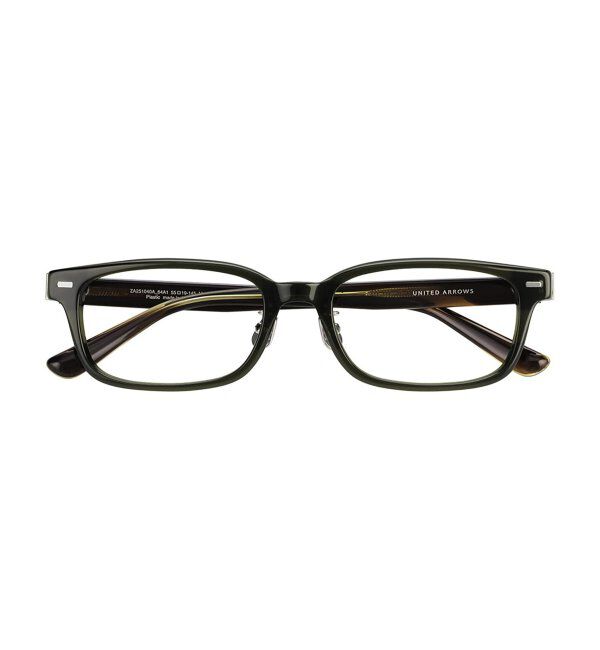  「Zoff｜UNITED ARROWS メガネ | [Stylish] 横長 伊達メガネ 度付き ユナイテッドアローズ   レンズ交換券付」|メガネ|