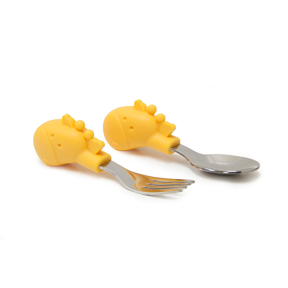BACKYARD FAMILY「marcus&marcus パームグラスプ スプーン&フォーク 通販 スプーン フォーク セット」|食器・キッチングッズ|イエロー1