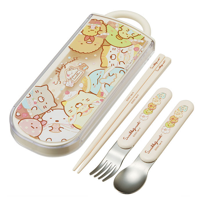 BACKYARD FAMILY「トリオセット キャラクター 通販 お箸セット トリオ お箸 スプーン フォーク セット おはし」|食器・キッチングッズ|