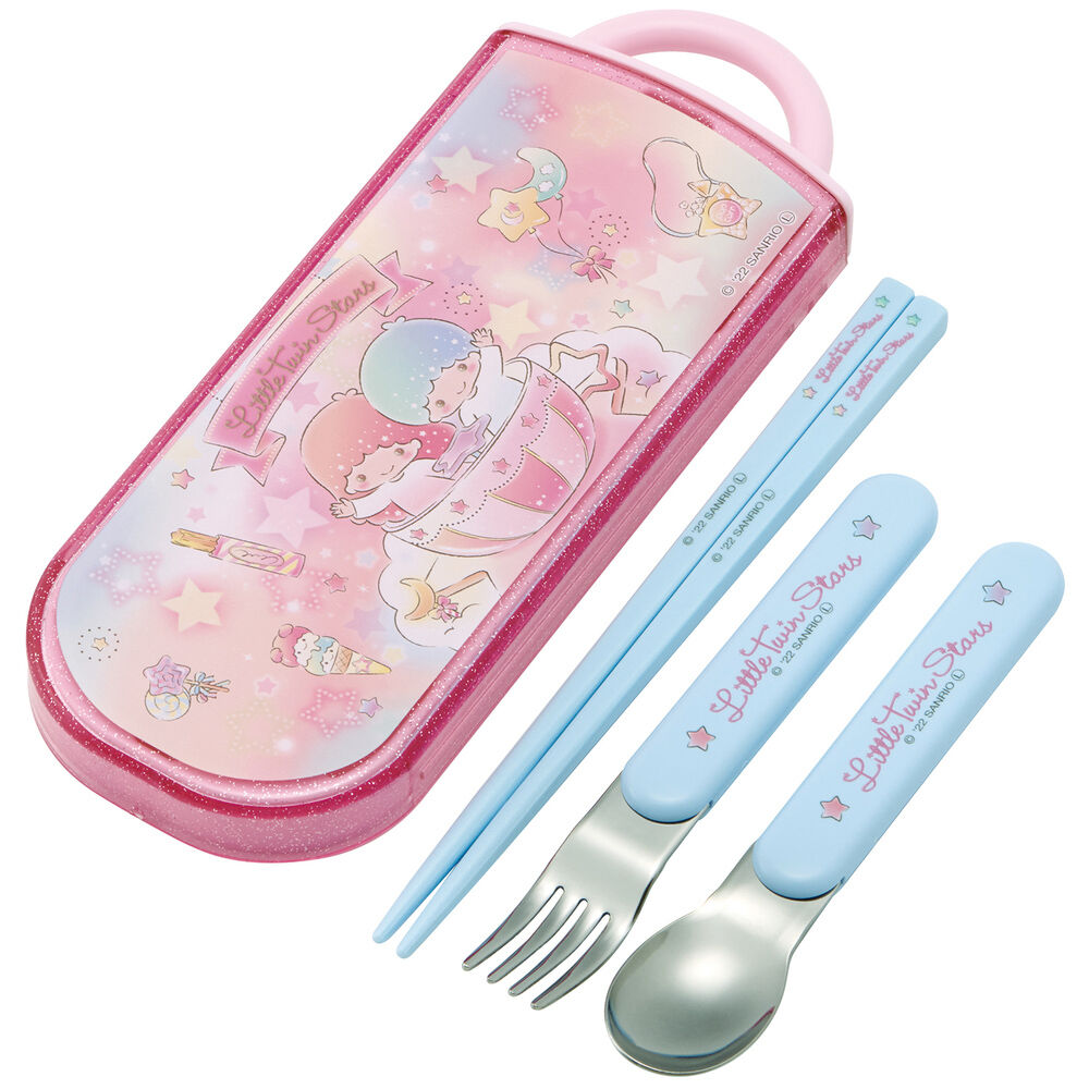 BACKYARD FAMILY「トリオセット キャラクター 通販 お箸セット トリオ お箸 スプーン フォーク セット おはし」|食器・キッチングッズ|ピンク2