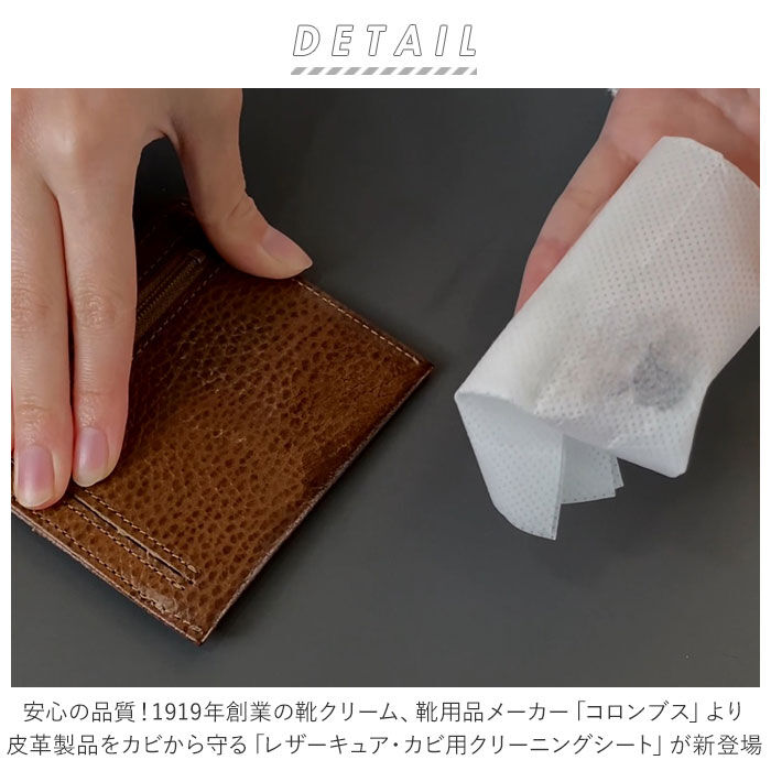 BACKYARD FAMILY「クリーニングシート 通販 レザーキュア 10枚入り 汚れ落とし カビ用 カビ 抑制 菌 汚れ 除去」|シューケア|