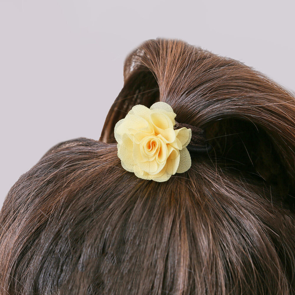 BACKYARD FAMILY「RORA ヘアゴム 通販 ローラ セシリア 髪ゴム ヘアアクセサリー 髪飾り キッズ 子供 子ども」|ヘアゴム・シュシュ|イエロー1