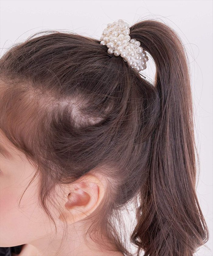 BACKYARD FAMILY「Rora ヘアゴム キッズ 通販 シオリパールヘアゴム 髪ゴム 髪飾り 髪留め パール 女の子」|ヘアゴム・シュシュ|