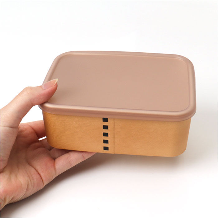 BACKYARD FAMILY「弁当箱 わっぱ風 通販 日本製 保存容器 450ml お弁当箱 長角 1段 ランチボックス」|食器・キッチングッズ|