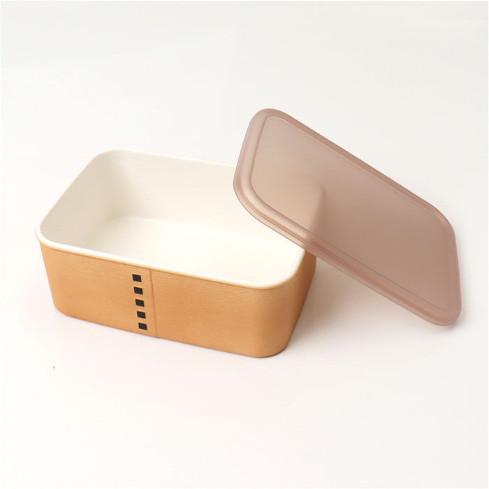 BACKYARD FAMILY「弁当箱 わっぱ風 通販 日本製 保存容器 450ml お弁当箱 長角 1段 ランチボックス」|食器・キッチングッズ|