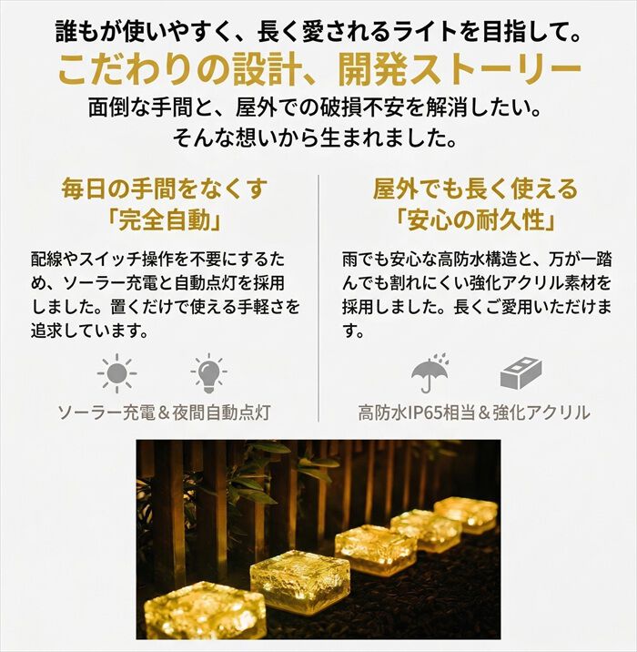 BACKYARD FAMILY「ガーデンライト 通販 ソーラーライト 自動点灯 LEDライト 屋外 庭 玄関 外構 防水 おしゃれ」|その他|