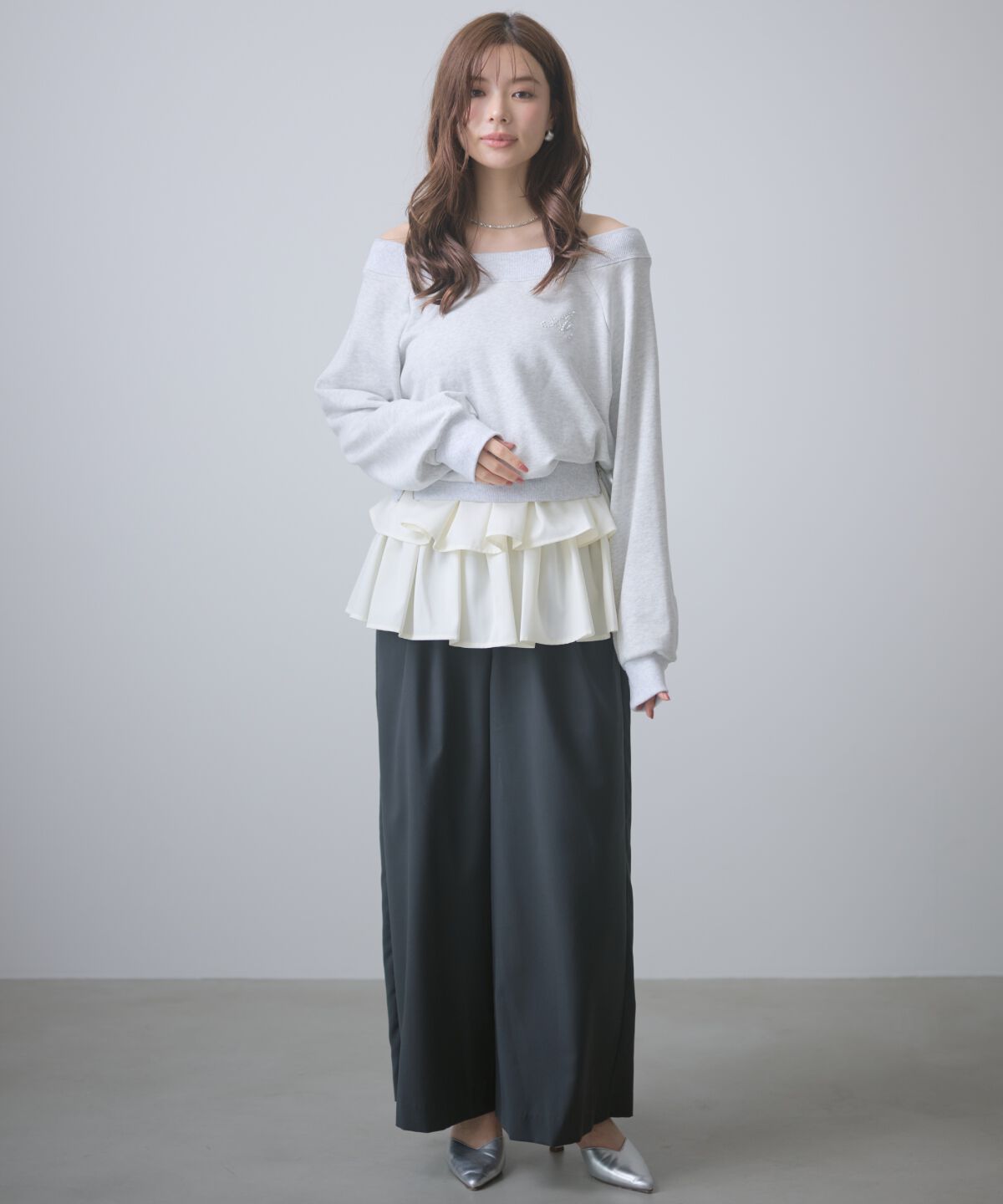 アンドクチュール「フリルミニスカートセットパンツ」|その他|