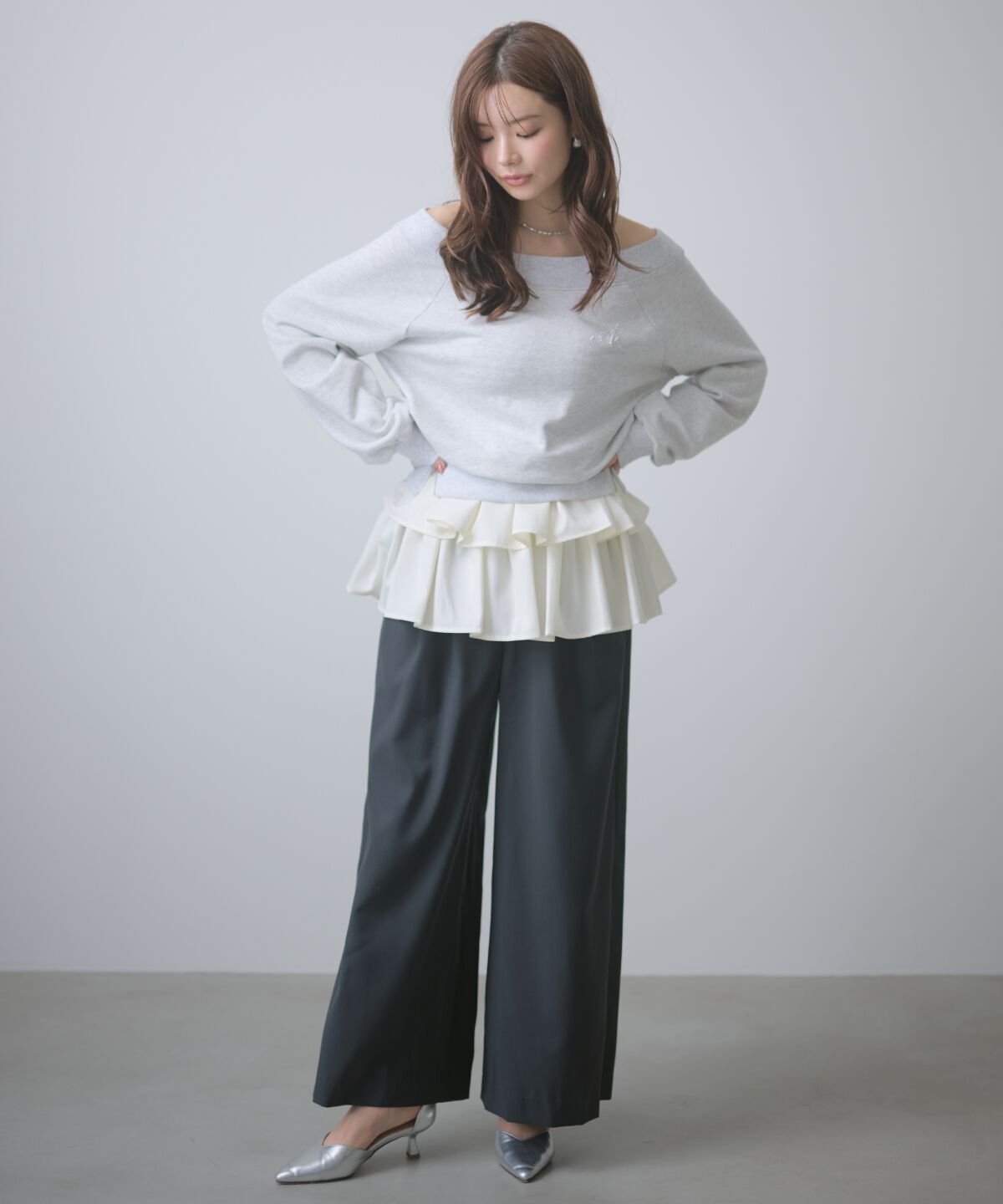 アンドクチュール「フリルミニスカートセットパンツ」|その他|