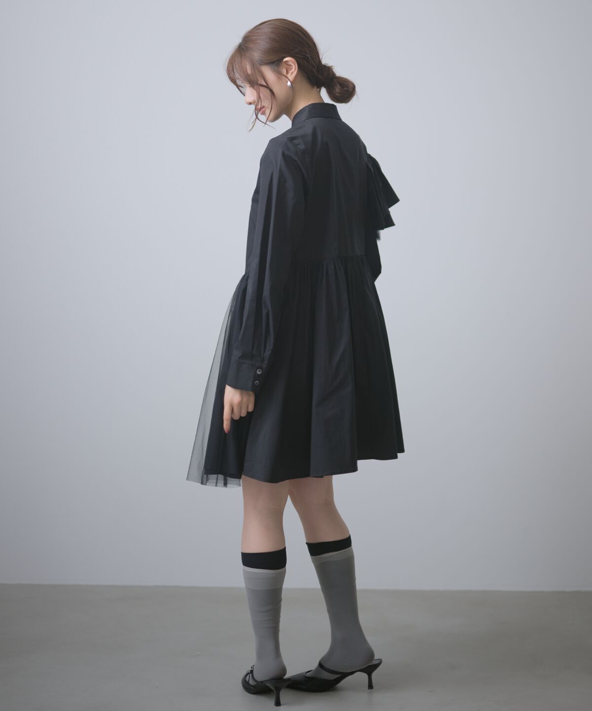 アンドクチュール「アシメラッフルミニワンピース」|ワンピース|