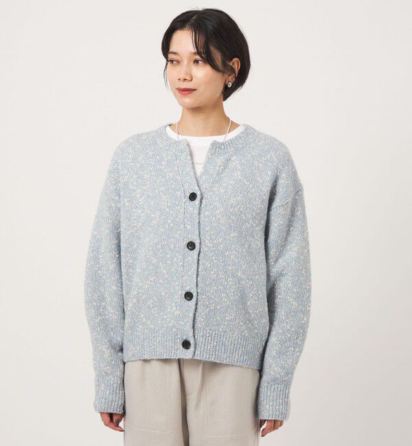 UNITED ARROWS green label relaxing「ミックスヤーン スキッパー カーディガン」|カーディガン|