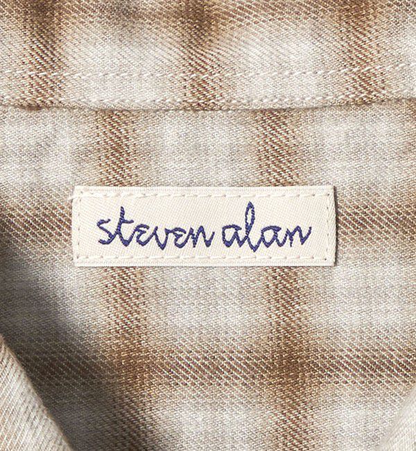 STEVEN ALAN「＜Steven Alan＞ ネル オンブレチェック レギュラーカラー シャツ LOOSE」|シャツ・ブラウス|