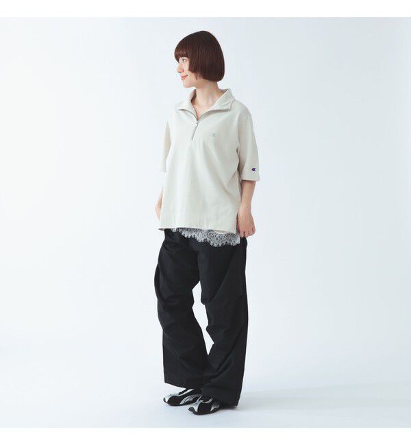 Ray BEAMS 「【別注】Champion / ハーフ ジップ Tシャツ」|Tシャツ・カットソー|