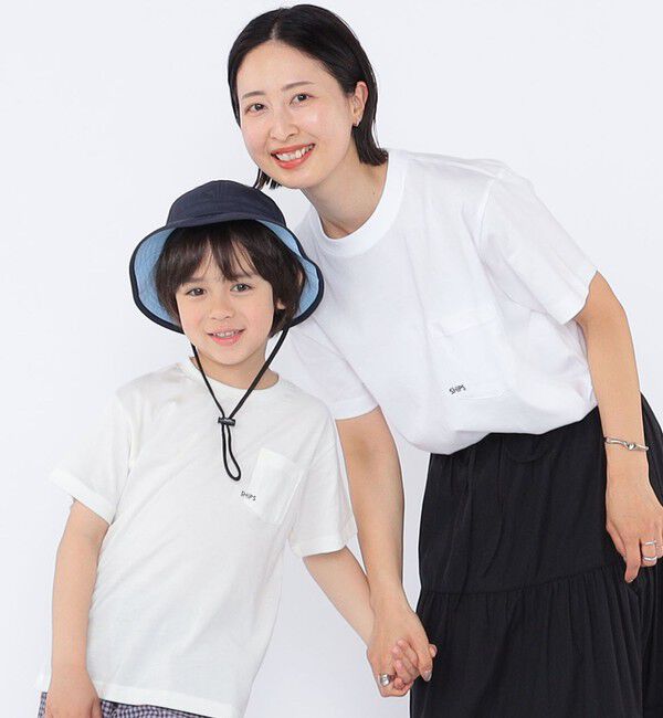 SHIPS KIDS「【累計販売数1万枚突破!!】【WEB限定】SHIPS KIDS:100～160cm /SHIPS マイクロロゴ Tシャツ」|Tシャツ・カットソー|ホワイト