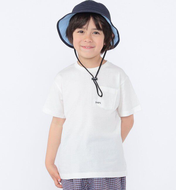 SHIPS KIDS「【累計販売数1万枚突破!!】【WEB限定】SHIPS KIDS:100～160cm /SHIPS マイクロロゴ Tシャツ」|Tシャツ・カットソー|