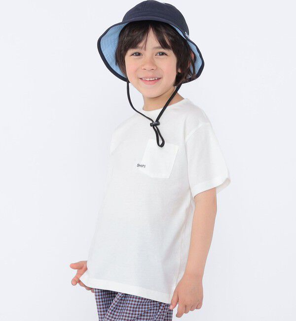 SHIPS KIDS「【累計販売数1万枚突破!!】【WEB限定】SHIPS KIDS:100～160cm /SHIPS マイクロロゴ Tシャツ」|Tシャツ・カットソー|
