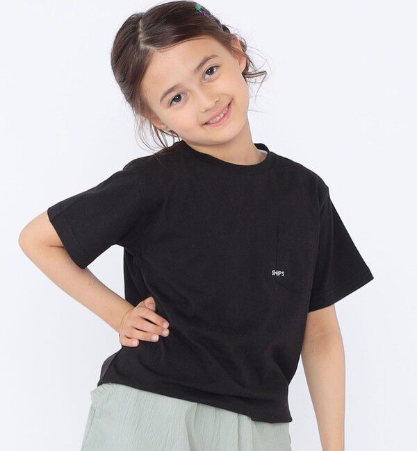 SHIPS KIDS「【累計販売数1万枚突破!!】【WEB限定】SHIPS KIDS:100～160cm /SHIPS マイクロロゴ Tシャツ」|Tシャツ・カットソー|