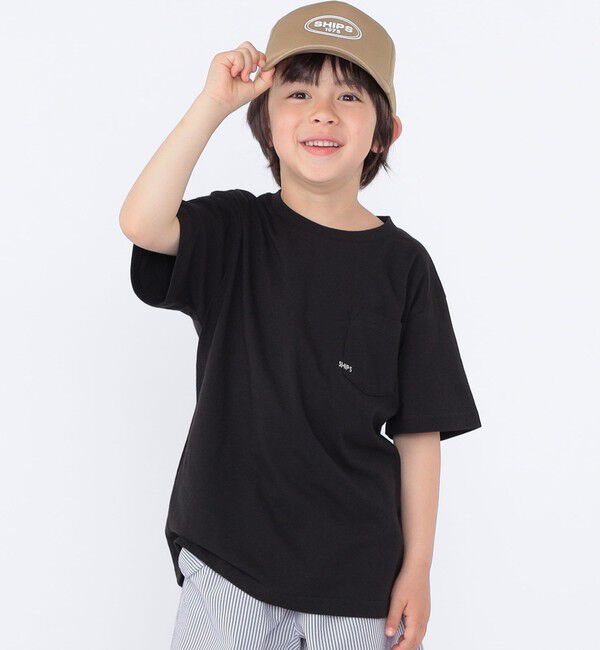 SHIPS KIDS「【累計販売数1万枚突破!!】【WEB限定】SHIPS KIDS:100～160cm /SHIPS マイクロロゴ Tシャツ」|Tシャツ・カットソー|