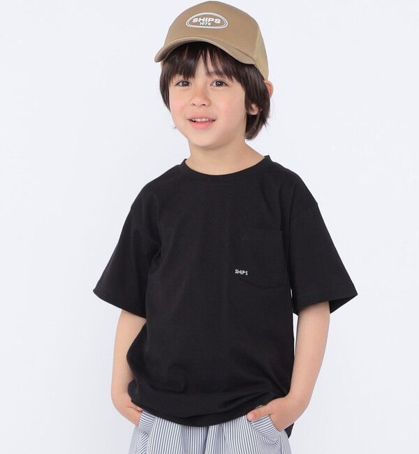 SHIPS KIDS「【累計販売数1万枚突破!!】【WEB限定】SHIPS KIDS:100～160cm /SHIPS マイクロロゴ Tシャツ」|Tシャツ・カットソー|