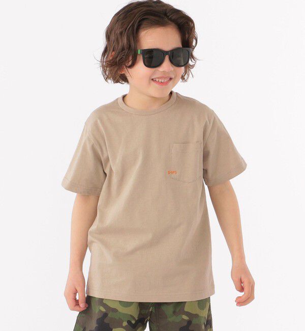 SHIPS KIDS「【累計販売数1万枚突破!!】【WEB限定】SHIPS KIDS:100～160cm /SHIPS マイクロロゴ Tシャツ」|Tシャツ・カットソー|