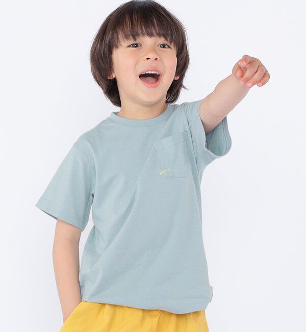 SHIPS KIDS「【累計販売数1万枚突破!!】【WEB限定】SHIPS KIDS:100～160cm /SHIPS マイクロロゴ Tシャツ」|Tシャツ・カットソー|