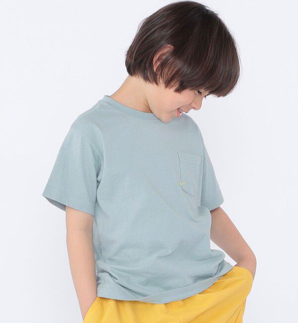 SHIPS KIDS「【累計販売数1万枚突破!!】【WEB限定】SHIPS KIDS:100～160cm /SHIPS マイクロロゴ Tシャツ」|Tシャツ・カットソー|
