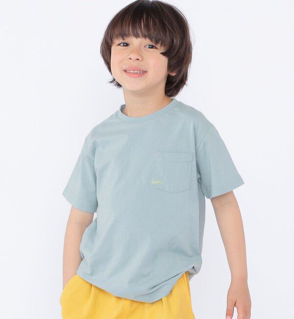 SHIPS KIDS「【累計販売数1万枚突破!!】【WEB限定】SHIPS KIDS:100～160cm /SHIPS マイクロロゴ Tシャツ」|Tシャツ・カットソー|