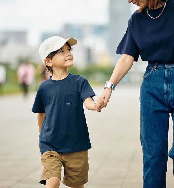SHIPS KIDS「【累計販売数1万枚突破!!】【WEB限定】SHIPS KIDS:100～160cm /SHIPS マイクロロゴ Tシャツ」|Tシャツ・カットソー|