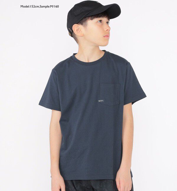 SHIPS KIDS「【累計販売数1万枚突破!!】【WEB限定】SHIPS KIDS:100～160cm /SHIPS マイクロロゴ Tシャツ」|Tシャツ・カットソー|