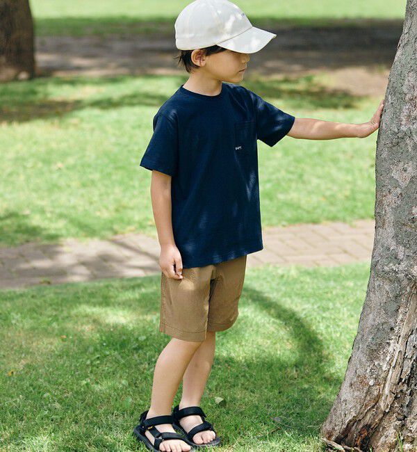 SHIPS KIDS「【累計販売数1万枚突破!!】【WEB限定】SHIPS KIDS:100～160cm /SHIPS マイクロロゴ Tシャツ」|Tシャツ・カットソー|