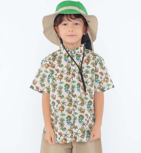 SHIPS KIDS「SHIPS KIDS:100～130cm / リバティ プリント 半袖 シャツ」|シャツ・ブラウス|