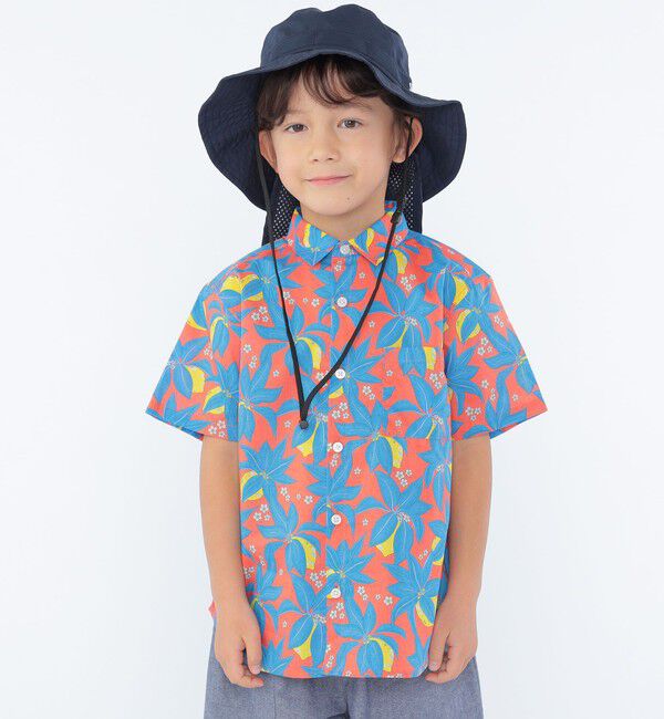 SHIPS KIDS「SHIPS KIDS:100～130cm / リバティ プリント 半袖 シャツ」|シャツ・ブラウス|