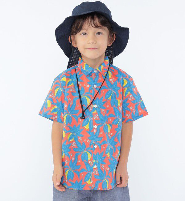 SHIPS KIDS「SHIPS KIDS:100～130cm / リバティ プリント 半袖 シャツ」|シャツ・ブラウス|