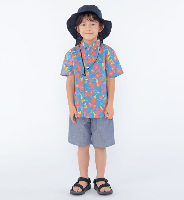SHIPS KIDS「SHIPS KIDS:100～130cm / リバティ プリント 半袖 シャツ」|シャツ・ブラウス|