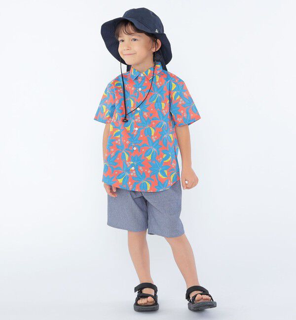 SHIPS KIDS「SHIPS KIDS:100～130cm / リバティ プリント 半袖 シャツ」|シャツ・ブラウス|
