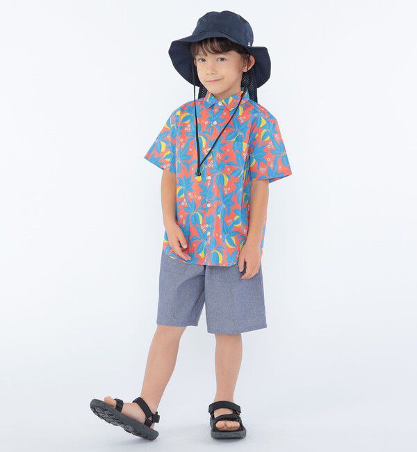SHIPS KIDS「SHIPS KIDS:100～130cm / リバティ プリント 半袖 シャツ」|シャツ・ブラウス|